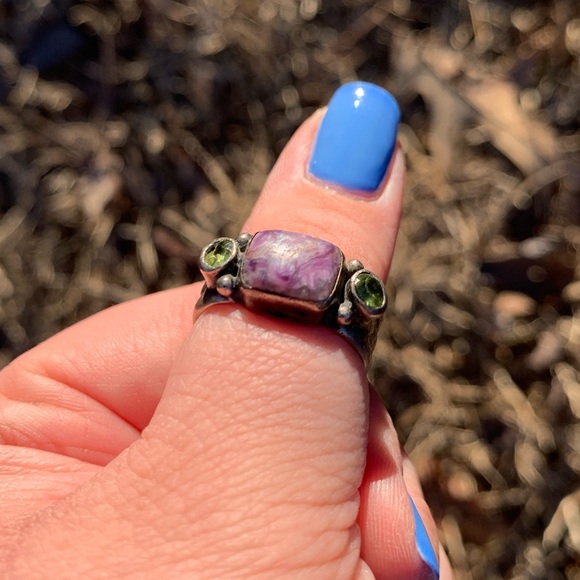 Genuine Stone & Sterling Silver Ring - Picture 8 of 16
